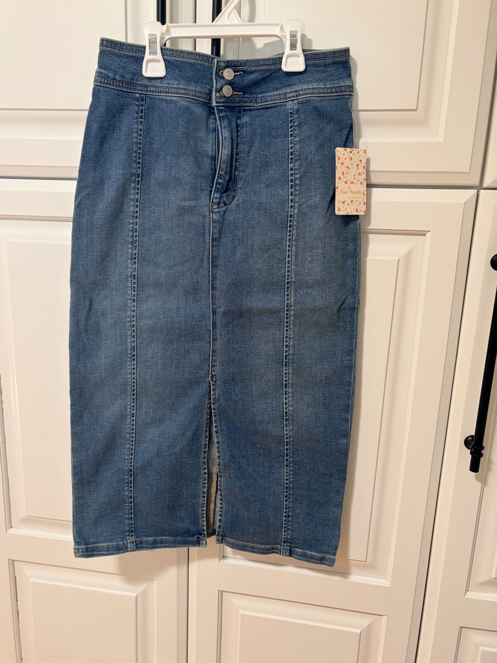 Free people denim skirt